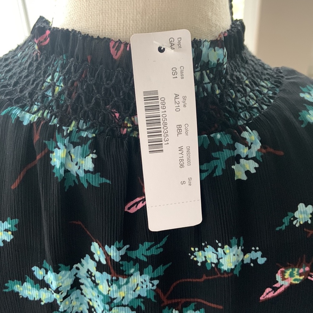 💵 NWT | J CREW Botanical Bees Midi Dress - Smocked Waist - Picture 6 of 10